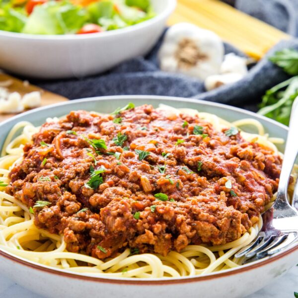 Spaghetti Pasta with Meat Sauce